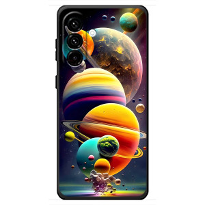 Чехол (ТПУ) с планетами на Samsung Galaxy A18 4G – Солнечна система