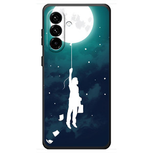 Чехол (ТПУ) с планетами на Samsung Galaxy A18 4G – To The moon