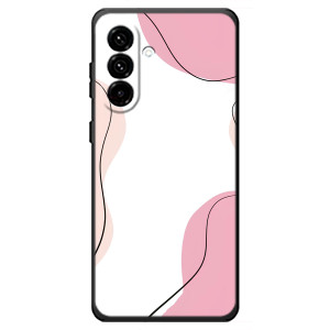 Чехол цветочный дизайн для Samsung Galaxy A18 4G (Розовый фон)