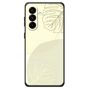 Чехол цветочный дизайн для Samsung Galaxy A18 4G (Зелёный фон)