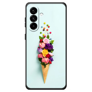 Чехлы с тематикой "ЦВЕТЫ" на Samsung Galaxy A18 4G (Цветок-мороженное)