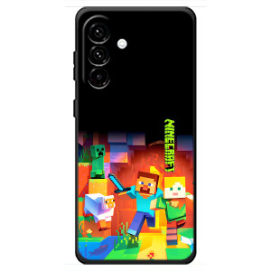 Чехлы для Samsung Galaxy A18 4G (Персонажи Майн Крафт) (Герой Майнкрафт)