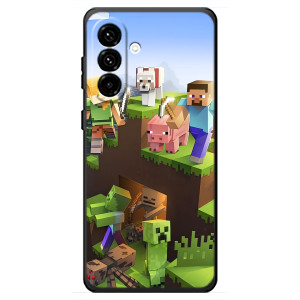 Чехлы для Samsung Galaxy A18 4G (Персонажи Майн Крафт) (Майн-крафт)