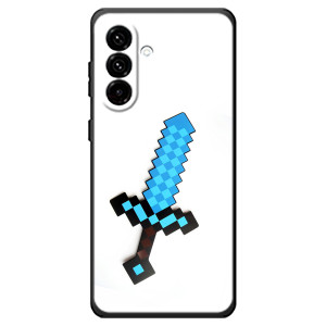 Чехлы для Samsung Galaxy A18 4G (Персонажи Майн Крафт) (Меч)