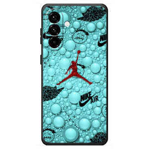 Силиконовый Чехол Nike Air Jordan на Самсунг Галакси А18 4Г – Джордан Найк