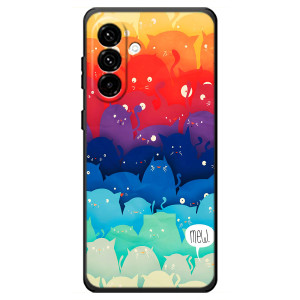Силиконовый чехол с котиком для Samsung Galaxy A18 4G – Mew