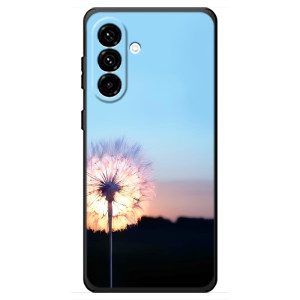 Силиконовый Чехол с одуванчиками на Samsung Galaxy A18 4G – Закат с одуванчиком