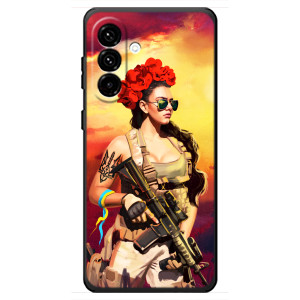 ЗСУ Чехлы (TPU) для Samsung Galaxy A18 4G (Женщина солдат)