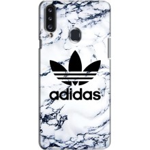 Чехлы Адидас для Samsung Galaxy A20s (A207) (AlphaPrint) (Адидас на мраморе)