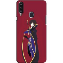 Чехлы Персонажи Аниме Наруто для Samsung Galaxy A20s (A207) (AlphaPrint) (Лелуш Ламперуж)