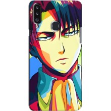 Чехлы Персонажи Аниме Наруто для Samsung Galaxy A20s (A207) (AlphaPrint) (Леви Аккерман)