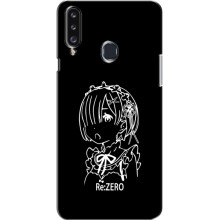 Чехлы Персонажи Аниме Наруто для Samsung Galaxy A20s (A207) (AlphaPrint) (Re: Zero)