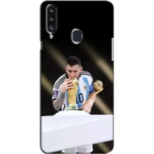 Чехлы Лео Месси Аргентина для Samsung Galaxy A20s (A207) (Кубок Мира)