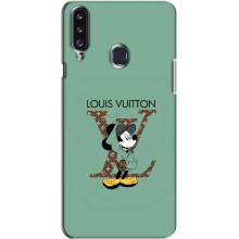 Чохли Луі Вітон для Samsung Galaxy A20s (A207) (AlphaPrint - LOUIS VUITTON) (Міккі Маус LV)