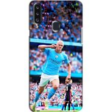 Чехлы с футболистом Ерлинг Холанд для Samsung Galaxy A20s (A207) (AlphaPrint) – фанаты Холанда