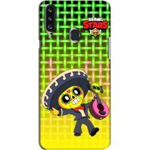 Чехлы Brawl Stars для Samsung Galaxy A20s (A207) (AlphaPrint) – Поко в самбреро