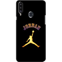 Чехлы для Samsung Galaxy A20s (A207) - с картинкой JORDAN (AlphaPrint) (Jordan Gold)