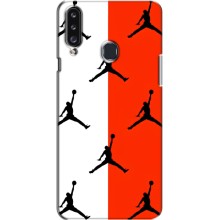 Чехлы для Samsung Galaxy A20s (A207) - с картинкой JORDAN (AlphaPrint) (Лого Джордан)