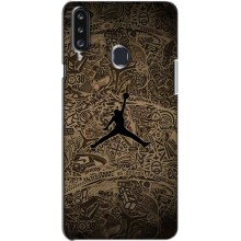Чехлы для Samsung Galaxy A20s (A207) - с картинкой JORDAN (AlphaPrint) (Logo Jordan)