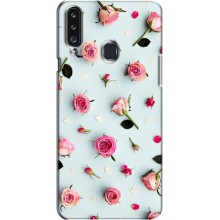 Чохли з принтом Троянд для Samsung Galaxy A20s (A207) – Різні квіти