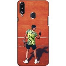Чохли з прінтом Спортивна тематика для Samsung Galaxy A20s (A207) – Алькарас Тенісист
