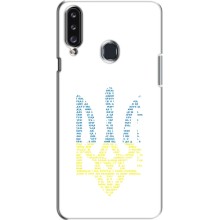 Чохли для Samsung Galaxy A20s (A207) Укр. Символіка (AlphaPrint) (Герб з букв)