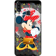 Чехол Disney Mouse Samsung Galaxy A20s (A207) (PREMIUMPrint) (Minni с бантиком)