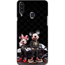 Чехол Disney Mouse Samsung Galaxy A20s (A207) (PREMIUMPrint) (Семья Маусов)