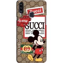 Чехол Disney Mouse Samsung Galaxy A20s (A207) (PREMIUMPrint) (Стильный Микки)