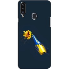 Чехол для Патриота Украины Samsung Galaxy A20s (A207) - (AlphaPrint) (Коктейль молотова)