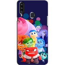 Чехол Головоломка для Samsung Galaxy A20s (A207) - (AlphaPrint) (Герои головоломки)