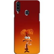 Чехол Головоломка для Samsung Galaxy A20s (A207) - (AlphaPrint) (Тревожность)