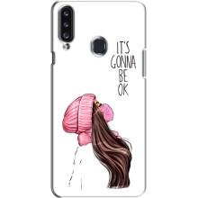Чехол с печатью для Samsung Galaxy A20s (A207) - (Мода) (AlphaPrint) (Коронавирус)