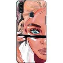 Чехол с печатью для Samsung Galaxy A20s (A207) - (Мода) (AlphaPrint) (Макияж)