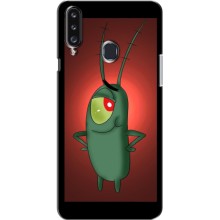 Чехол с картинкой "Одноглазый Планктон" на Samsung Galaxy A20s (A207) (Стильный Планктон)