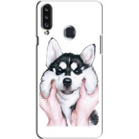 Бампер для Samsung Galaxy A20s (A207) с картинкой "Песики" – Собака Хаски