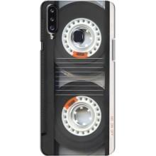 Чехол с Прикольным принтом на Samsung Galaxy A20s (A207) (Кассета магнитофона)