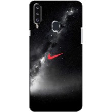 Чехол для Samsung Galaxy A20s (A207) - с принтом Найк (AlphaPrint) (Найк красный)