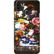 Чехол для Samsung Galaxy A20s (A207) - с принтом Найк (AlphaPrint) (Стиль Найк)