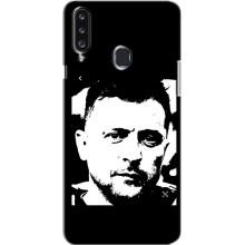 Чехол для Samsung Galaxy A20s (A207) (AlphaPrint - с принтом Зеленского) – Зеленский АРТ