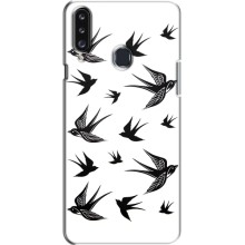 Чохол з пташками на Samsung Galaxy A20s (A207) (VPrint) (Ластівки)