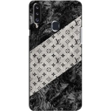 Чехол Стиль Louis Vuitton на Samsung Galaxy A20s (A207) (LV на белом)