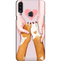 Чохол (ТПУ) Милі песики для Samsung Galaxy A20s (A207) (Любов до собак)