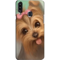 Чехол (ТПУ) Милые собачки для Samsung Galaxy A20s (A207) (Йоршенский терьер)