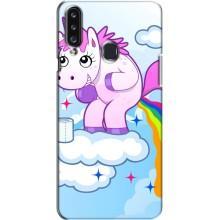 Чохол Unicorn на Samsung Galaxy A20s (A207) (Веселка Єдиноріга)