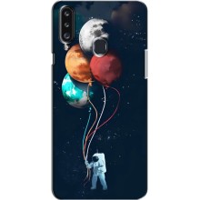 Космічні Чохли для Самсунґ Гелексі А20с (А207) (VPrint) (Планети кульки)