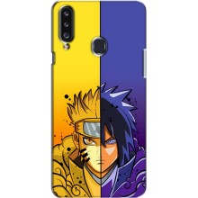 Купить Чехлы на телефон с принтом Anime для Самсунг А20с (2017) – Naruto Vs Sasuke