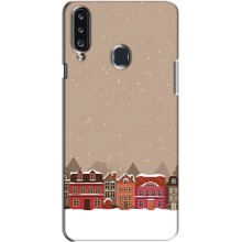 Новогодние, Праздничные Чехлы для Samsung Galaxy A20s (A207) - 2024 год (Зимний город)