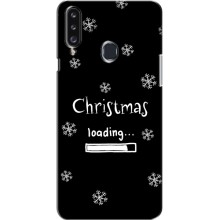 Рождественские, Праздничные Чехлы для Самсунг А20с – Christmas loading