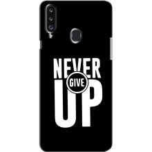 Силиконовый Чехол на Samsung Galaxy A20s (A207) с картинкой Nike – Never Give UP